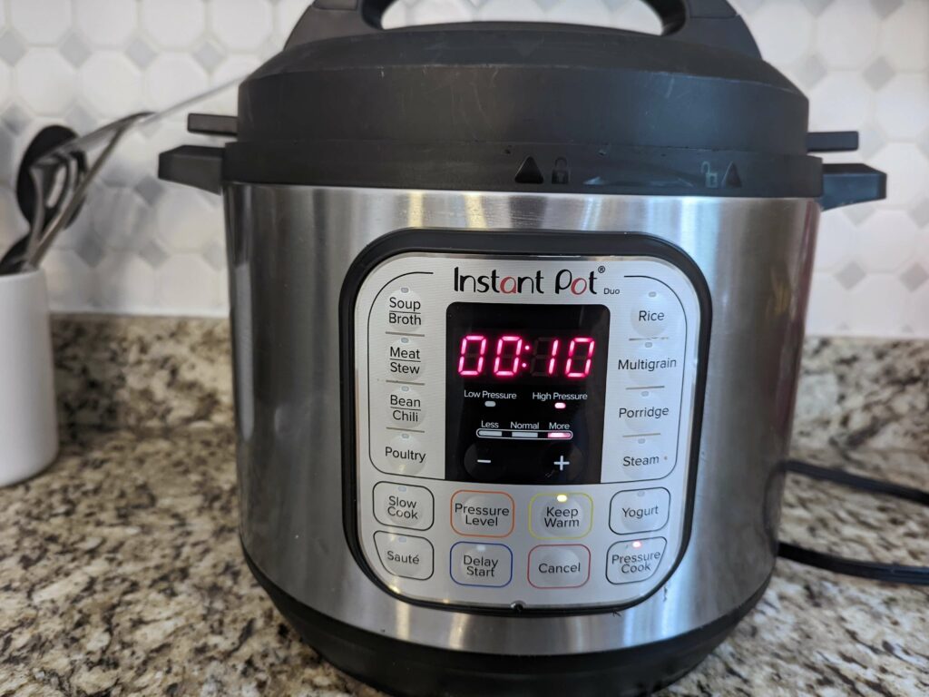 Cook in the Zuppa Toscana in the Instant Pot.
