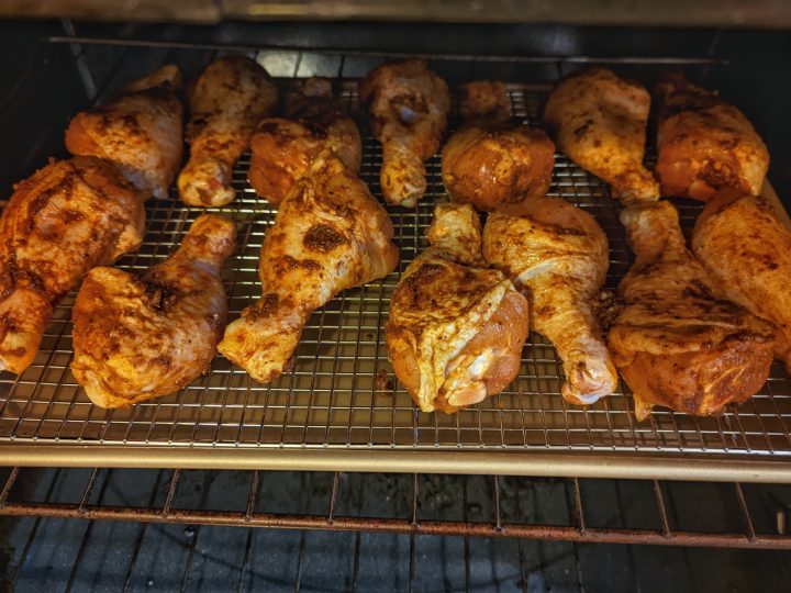 Peruvian chicken drumsticks roast in the oven in about 30. mminutes.