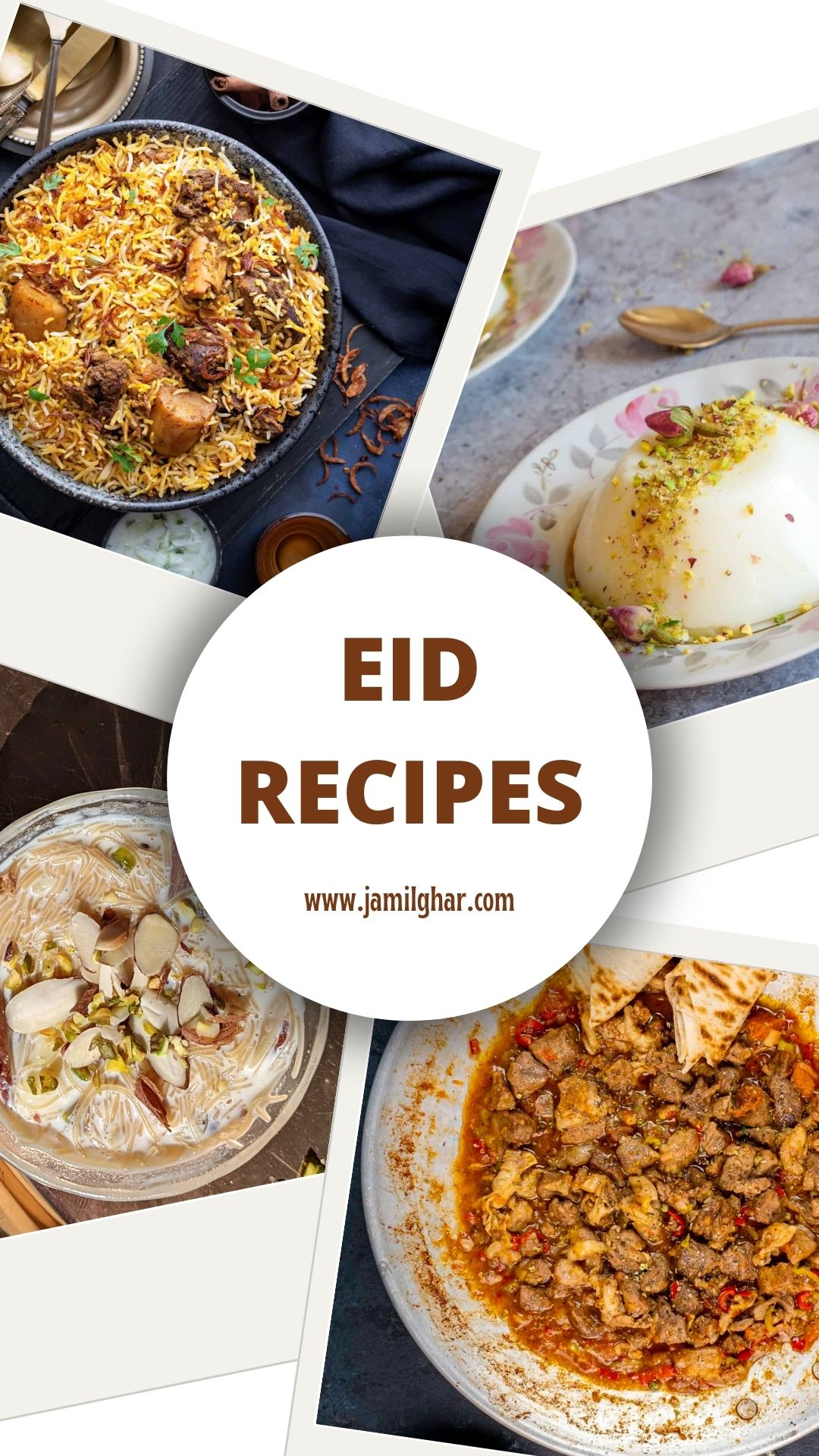 Cover Photo with Eid Recipes.