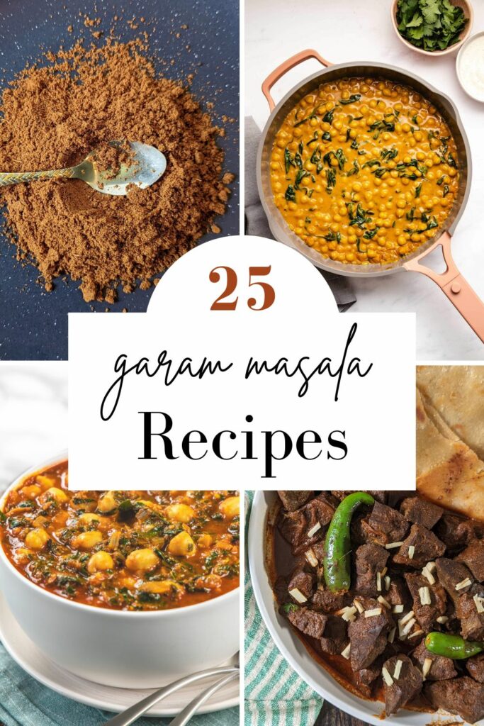 A Pinterest pin for Recipes Using Garam Masala.