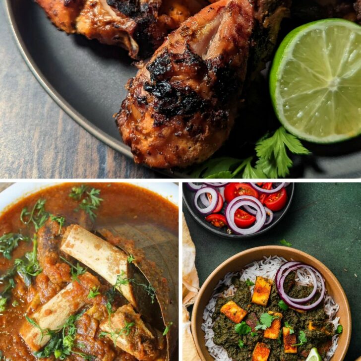 A cover image with three recipes that use garam masala.