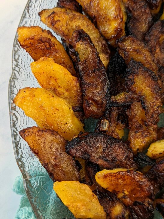 A bowl of fried plantain slices.
