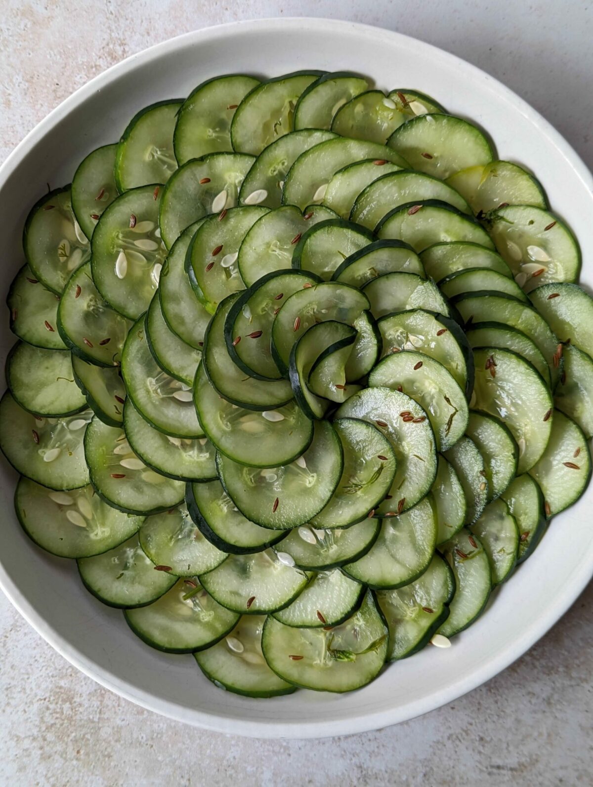 Pressgurka (Pressed Swedish Cucumber Salad)