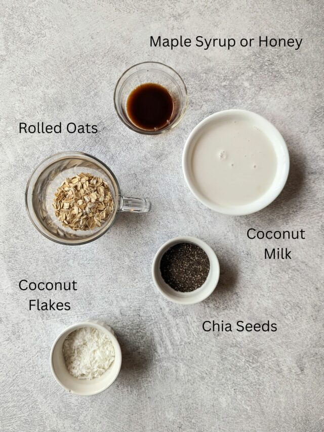 The Best Overnight Oats with Coconut Milk