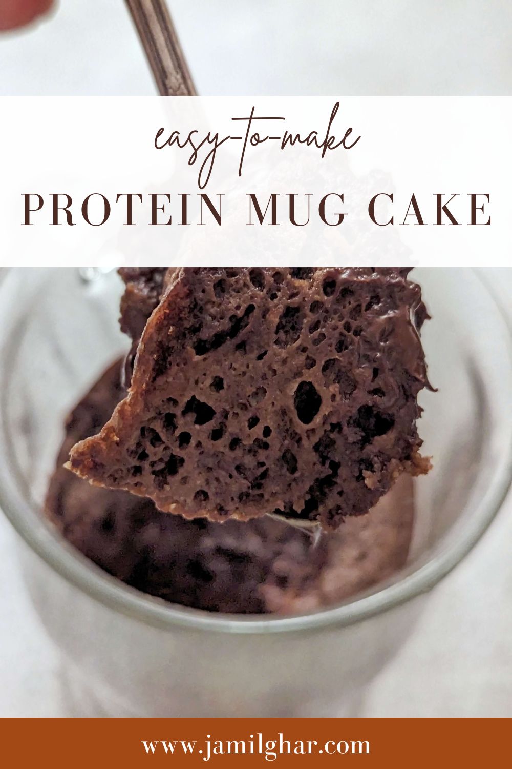 Easy Chocolate Protein Mug Cake in the Microwave