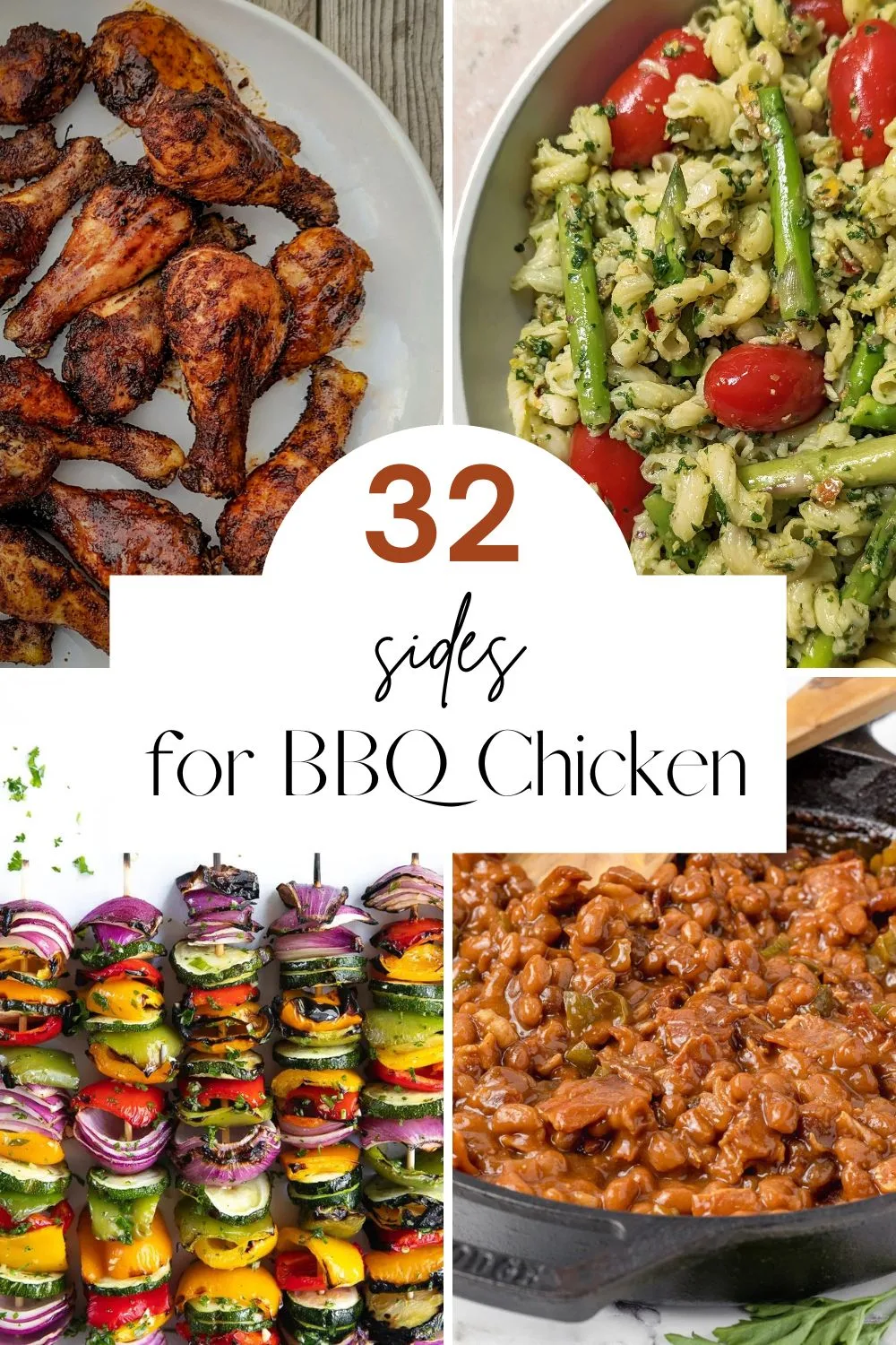 A pinterest pin for What Goes with BBQ Chicken.
