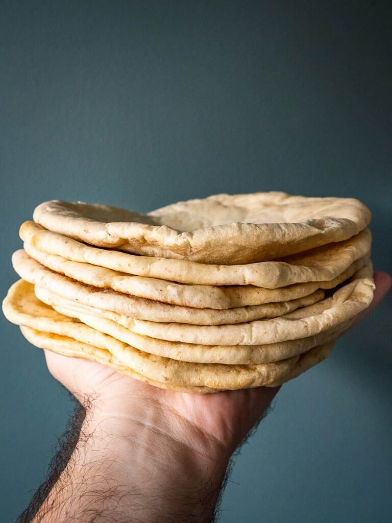 A stack of khubz.