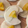 Orange cardamom cookies on a platter.