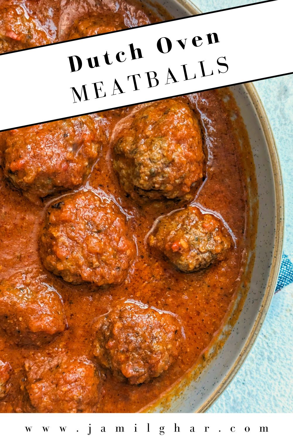 Easy Dutch Oven Meatballs with Homemade Red Sauce